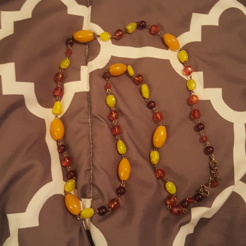 38" plastic beaded necklace